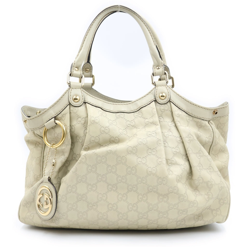 GUCCI(グッチ) グッチシマ スーキー トートバッグ ハンドバッグ ベージュ 211944 レディース