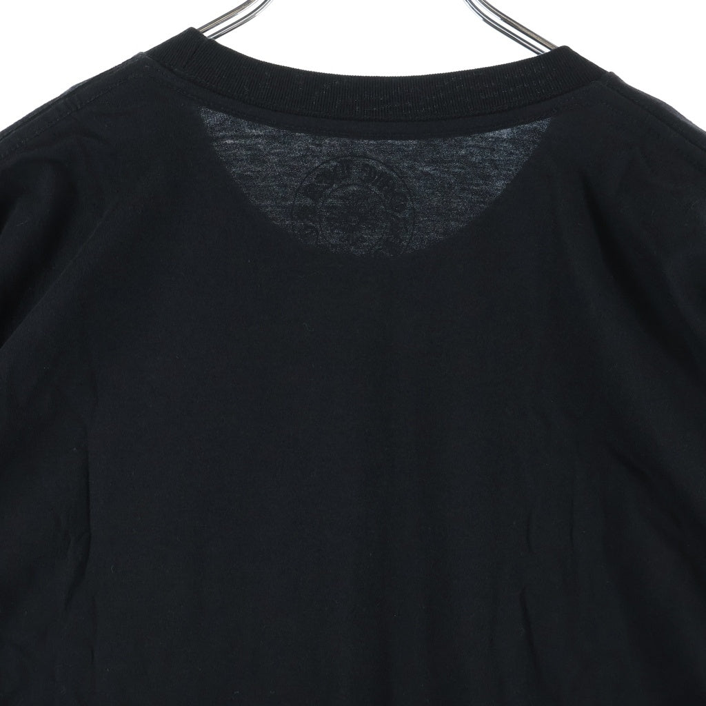 CHROME HEARTS(クロムハーツ) CH T-SHRT 1 オールドイングリッシュ ネックロゴプリントTシャツ ブラック×ブルー #XL