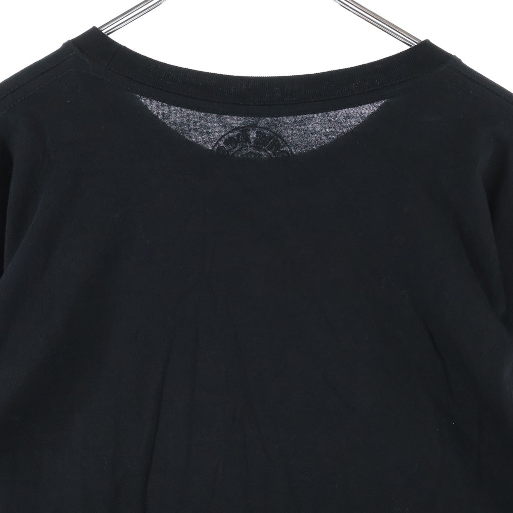 CHROME HEARTS(クロムハーツ) Neck Logo L/S Tee ネックロゴ ファックユー クルーネック長袖Tシャツカットソー ロングスリーブ ロンT ブラック