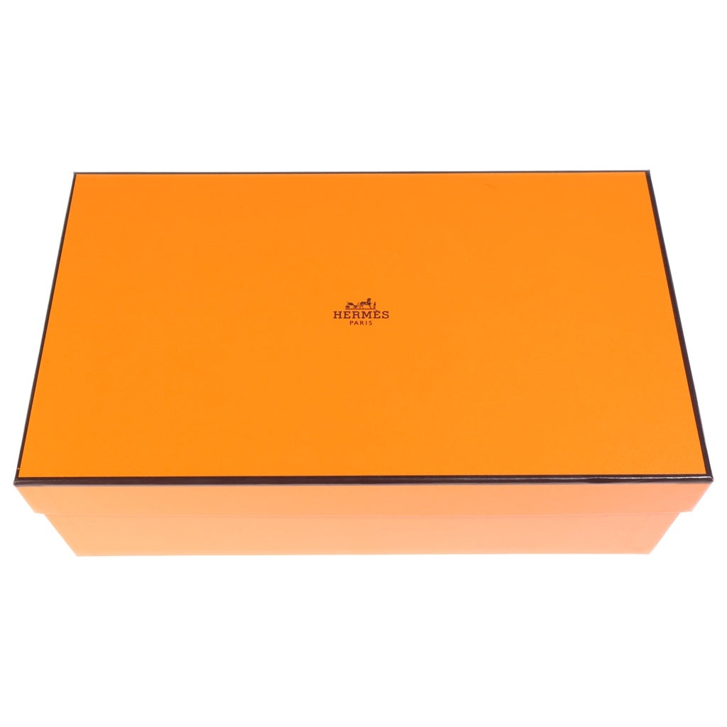 HERMES(エルメス) オアジス Hロゴ デニム ヒール サンダル シューズ インディゴ レディース
