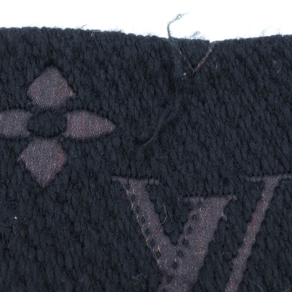 LOUIS VUITTON(ルイヴィトン) エシャルプ・ロゴマニア LV ストーリーズ ストール マフラー ウール シルク ブラック/マルチカラー M71060 レディース