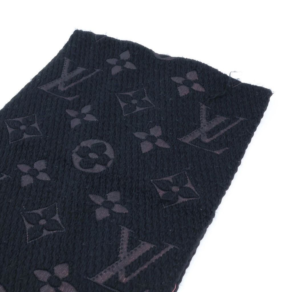 LOUIS VUITTON(ルイヴィトン) エシャルプ・ロゴマニア LV ストーリーズ ストール マフラー ウール シルク ブラック/マルチカラー M71060 レディース