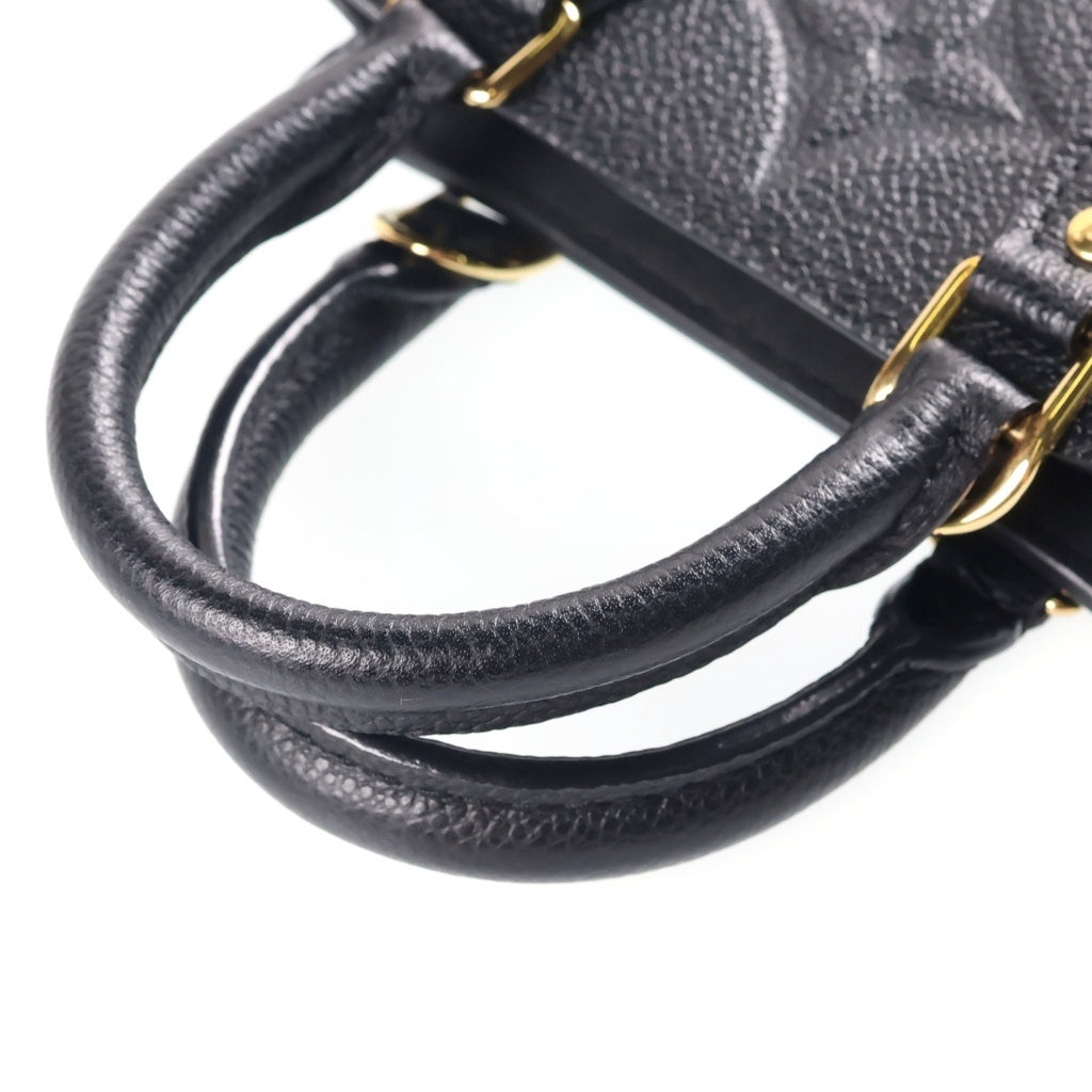 LOUIS VUITTON(ルイヴィトン) モノグラム アンプラント プティット サックプラ レザー 2WAY ハンド ショルダーバッグ ゴールド金具 ブラック M80478 レディース