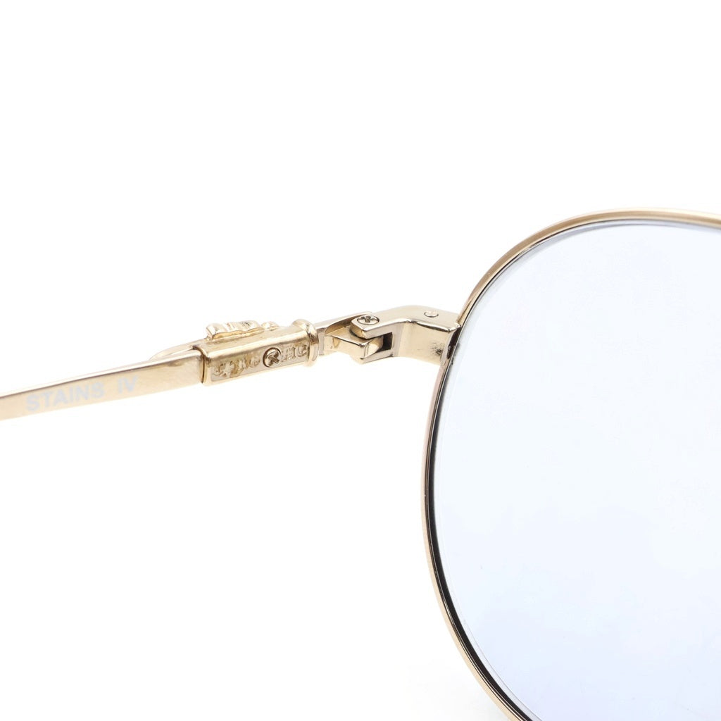 CHROME HEARTS(クロムハーツ) STAINS ステイン クロスティアドロップ カラーサングラス アイウェア ゴールド