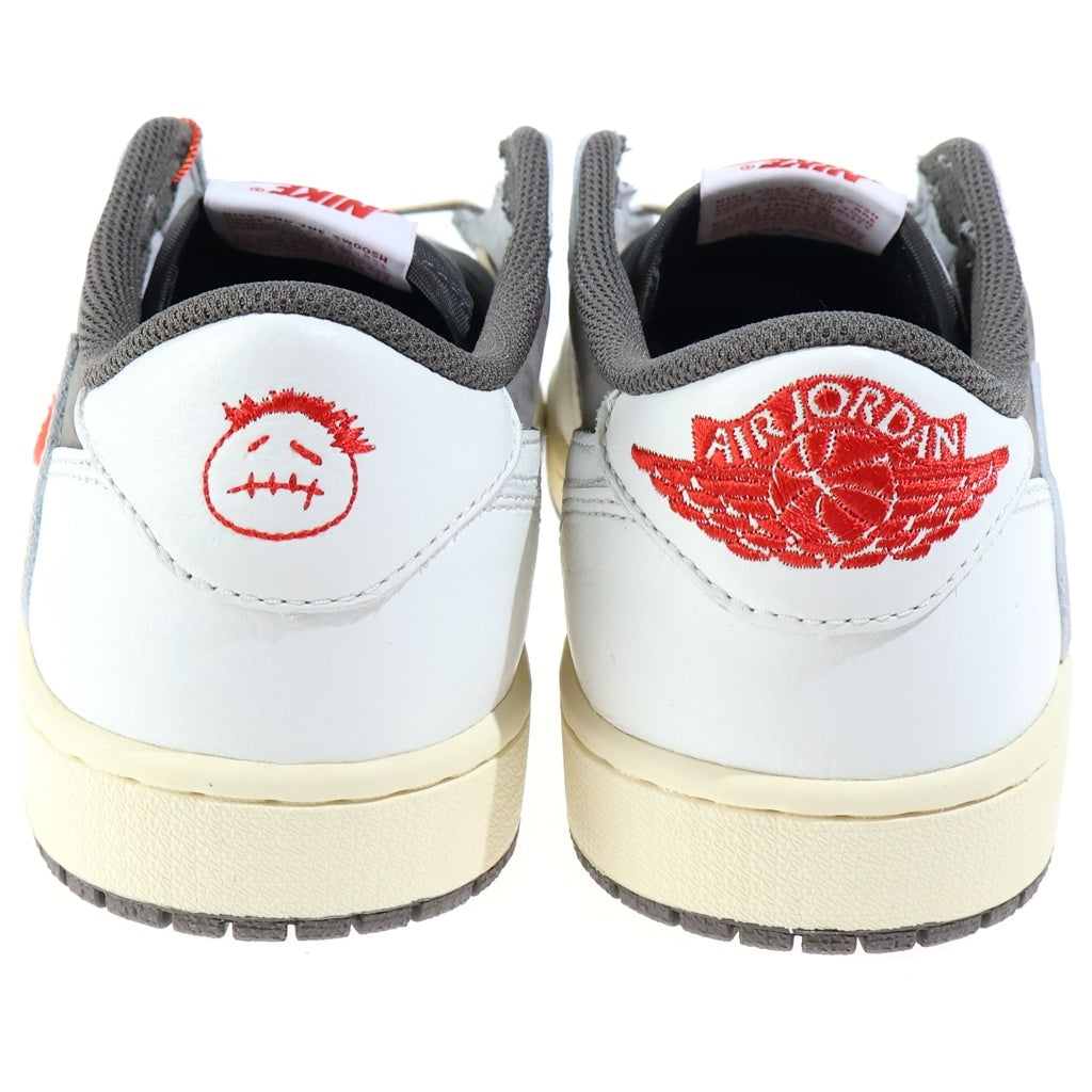 NIKE(ナイキ) ×TRAVIS SCOTT トラヴィススコット JORDAN1 LOW OG SP REVERSE MOCHA エアジョーダン1 リバースモカ ローカットスニーカー ホワイト/ベージュ US8.5/26.5cm DM7866