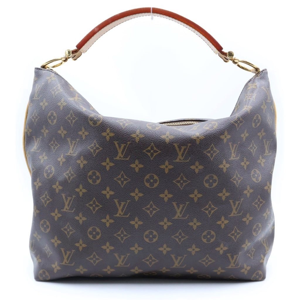 LOUIS VUITTON(ルイヴィトン) モノグラム シュリPM ハンドバッグ ワンショルダーバッグ ブラウン レザー×PVC M40586 ゴールド金具 レディース