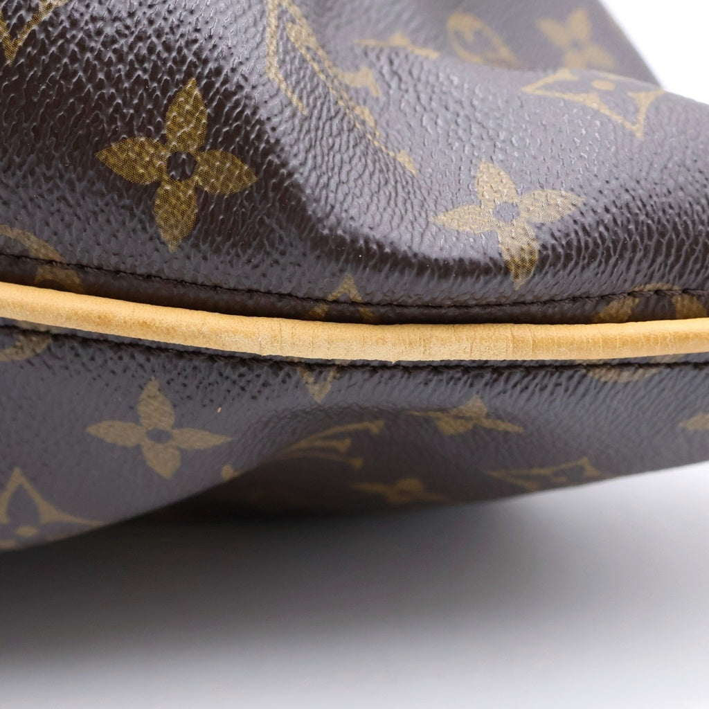 LOUIS VUITTON(ルイヴィトン) モノグラム シュリPM ハンドバッグ ワンショルダーバッグ ブラウン レザー×PVC M40586 ゴールド金具 レディース