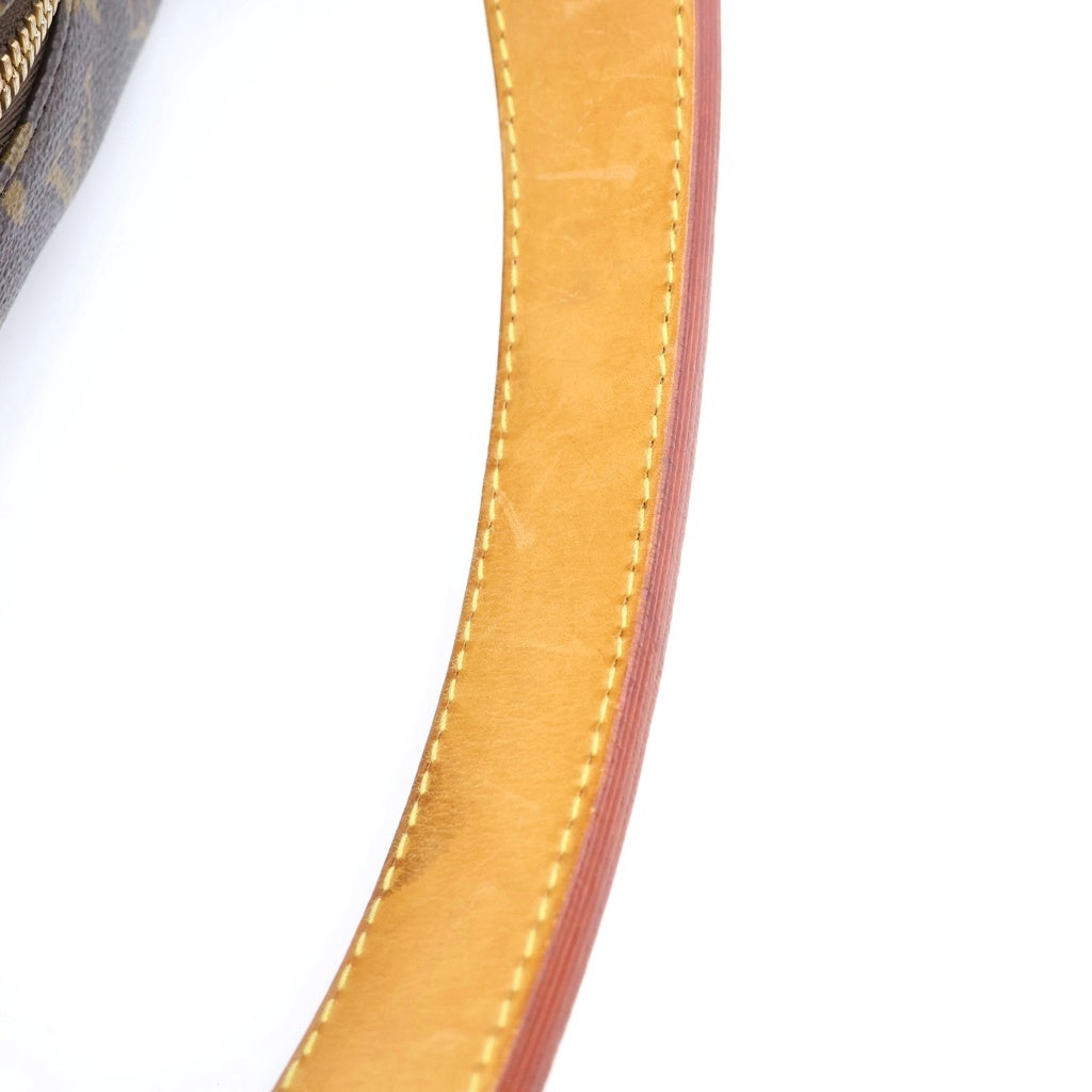 LOUIS VUITTON(ルイヴィトン) モノグラム シュリPM ハンドバッグ ワンショルダーバッグ ブラウン レザー×PVC M40586 ゴールド金具 レディース