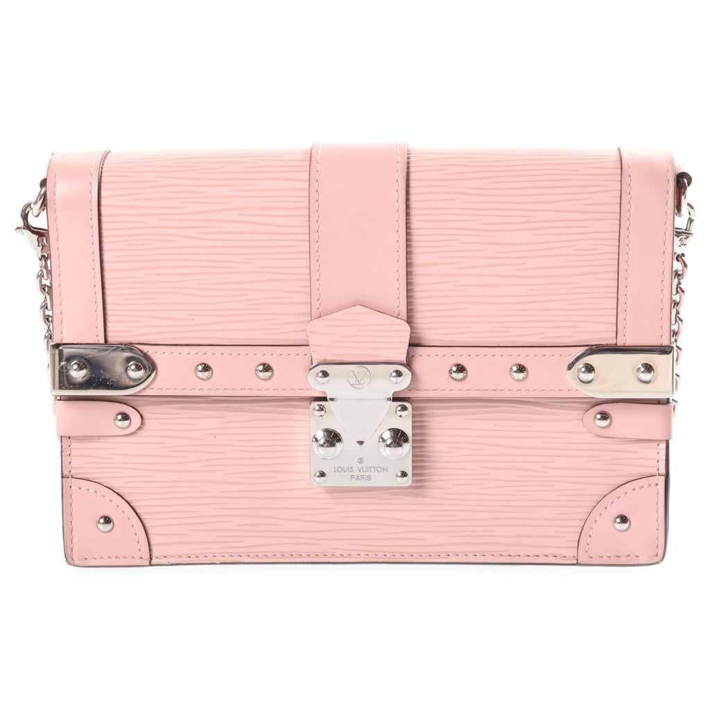 LOUIS VUITTON(ルイヴィトン) エピ ポルトフォイユ トランク ローズバレリーヌ チェーンショルダーバッグ ピンク レザー M67508 シルバー金具 レディース
