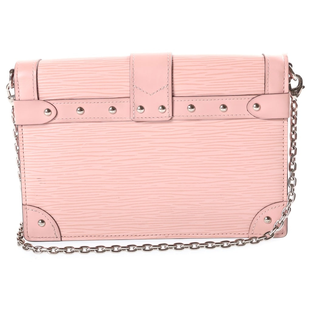 LOUIS VUITTON(ルイヴィトン) エピ ポルトフォイユ トランク ローズバレリーヌ チェーンショルダーバッグ ピンク レザー M67508 シルバー金具 レディース
