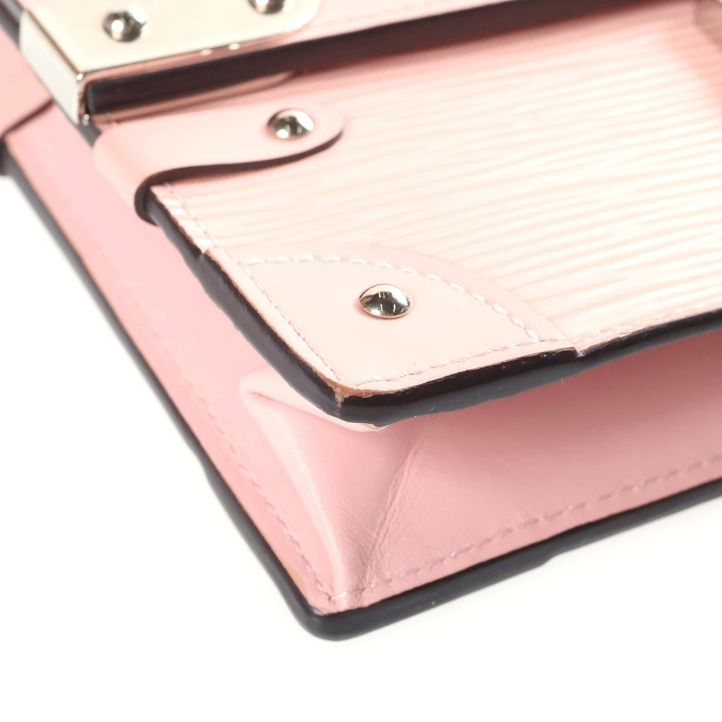 LOUIS VUITTON(ルイヴィトン) エピ ポルトフォイユ トランク ローズバレリーヌ チェーンショルダーバッグ ピンク レザー M67508 シルバー金具 レディース