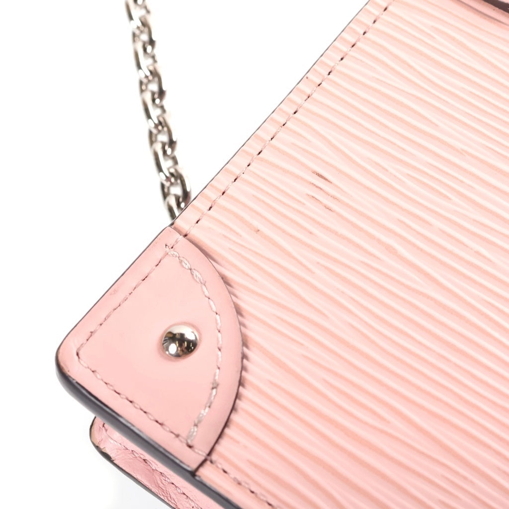 LOUIS VUITTON(ルイヴィトン) エピ ポルトフォイユ トランク ローズバレリーヌ チェーンショルダーバッグ ピンク レザー M67508 シルバー金具 レディース