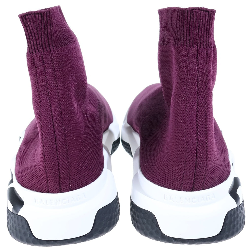 BALENCIAGA(バレンシアガ) SPEED GRAFFITI TRAINER スピード グラフィティ トレーナー ロゴプリント ハイカット ソックス シューズ スニーカー ボルドー 605972