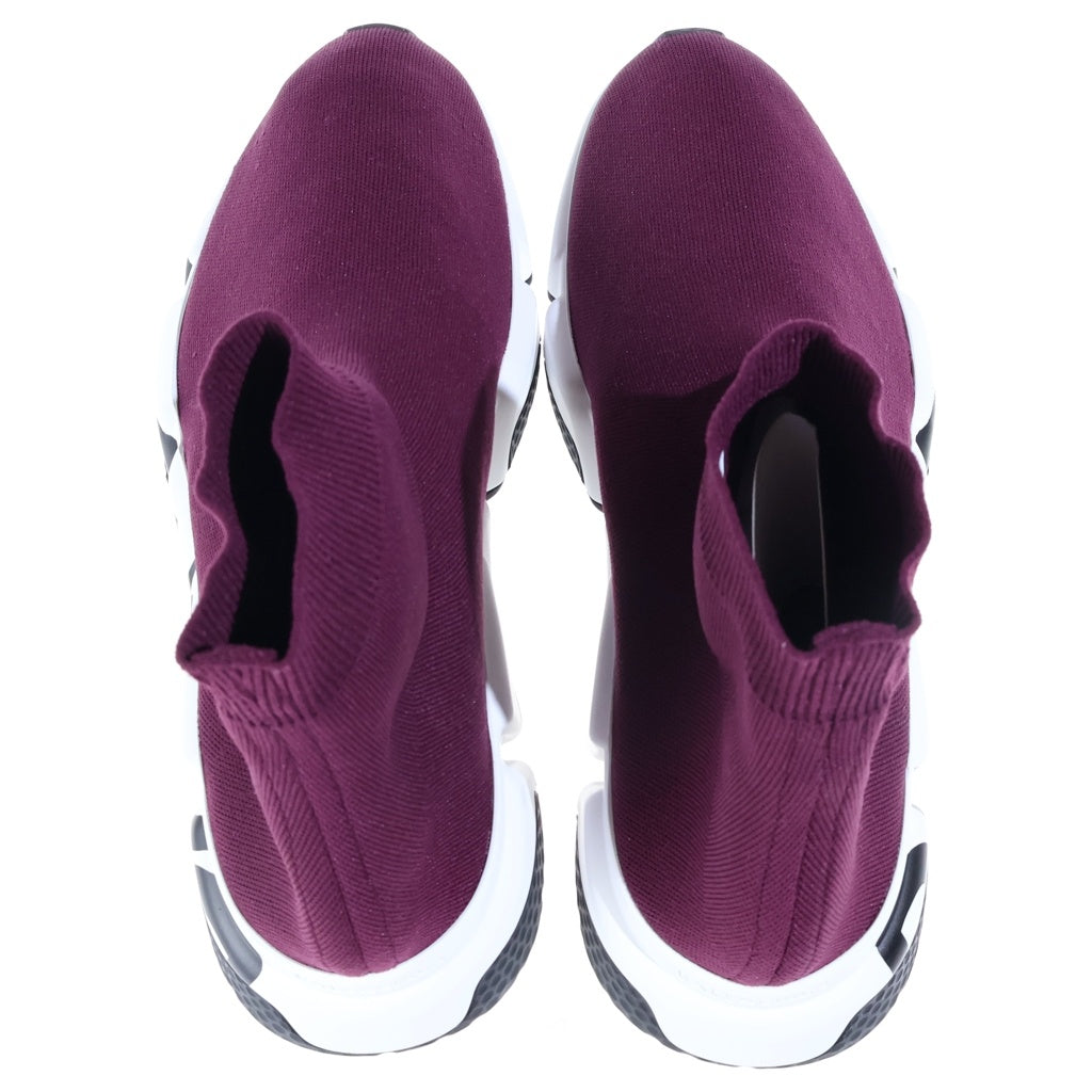 BALENCIAGA(バレンシアガ) SPEED GRAFFITI TRAINER スピード グラフィティ トレーナー ロゴプリント ハイカット ソックス シューズ スニーカー ボルドー 605972