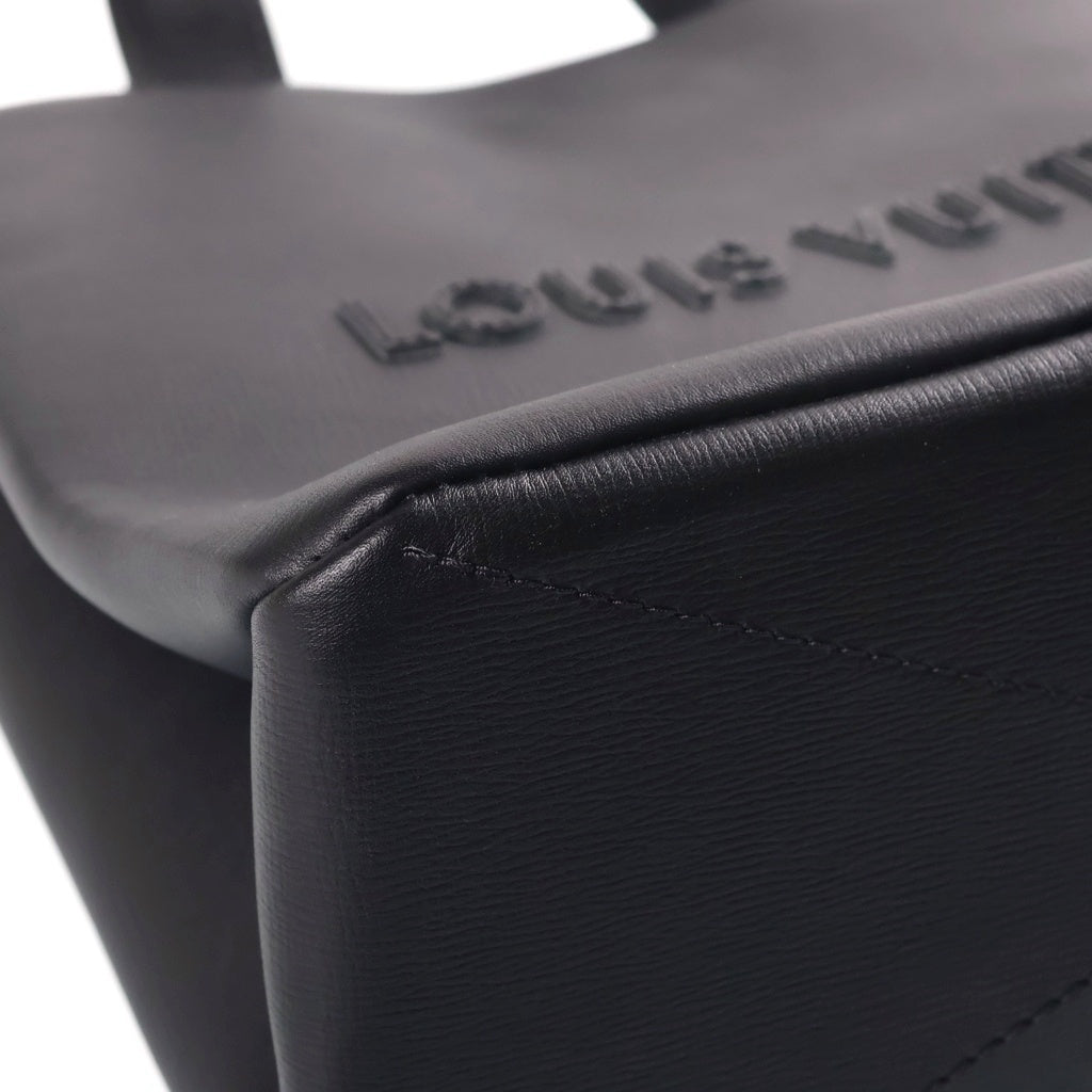 LOUIS VUITTON(ルイヴィトン) ショッパートート MINI 2WAYハンドバッグ ショルダーバッグ ブラック レザー M28311 ブラック金具 レディース