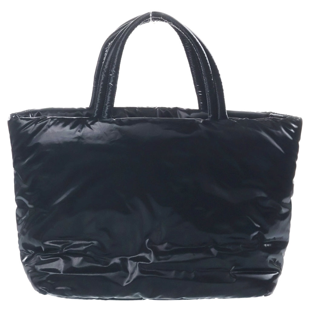 SAINT LAURENT PARIS(サンローランパリ) トートバッグ ハンドバッグ ワイド パファー ロゴ ブラック ナイロン 756269 レディース