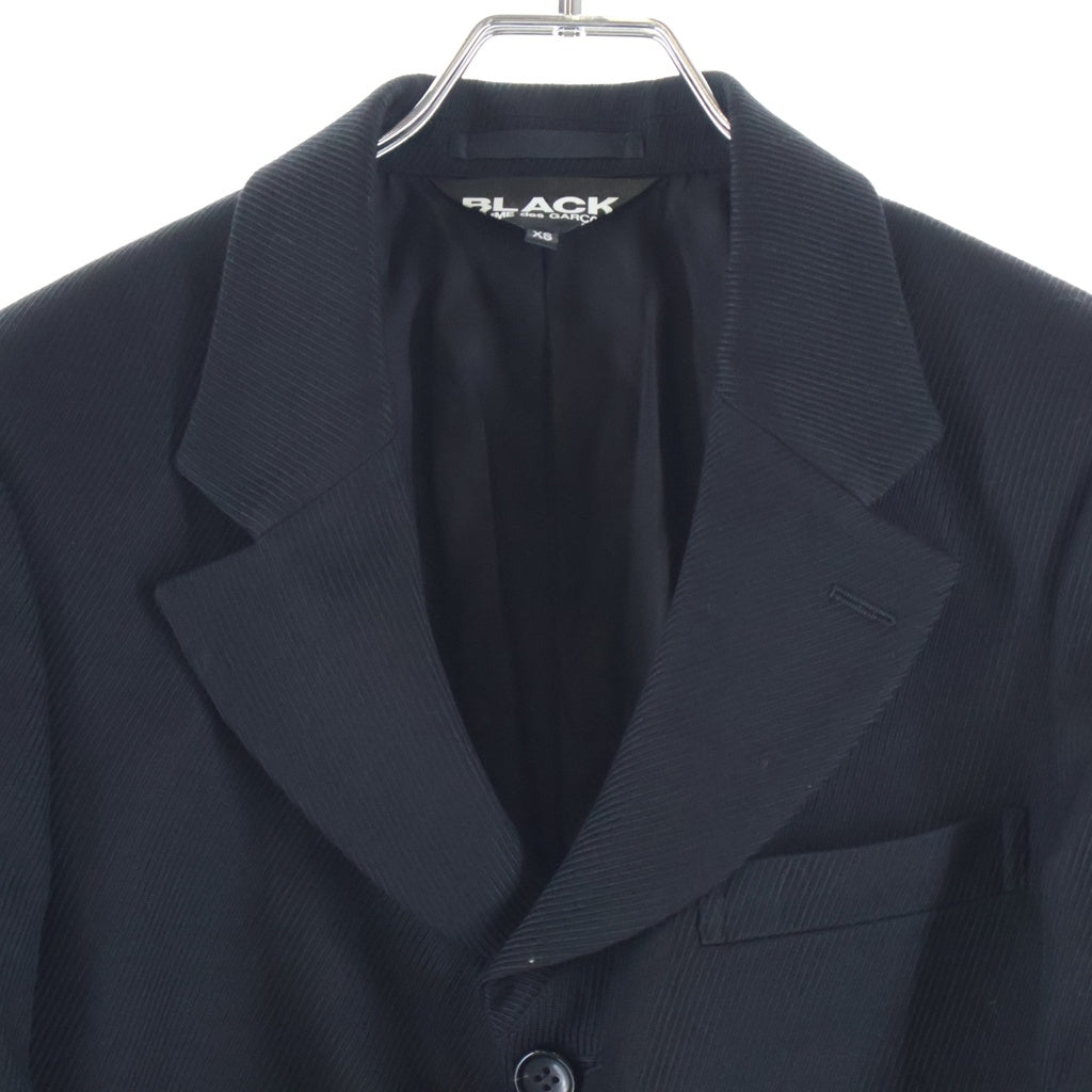 BLACK COMME des GARCONS(ブラックコムデギャルソン) 26AW Wool Kersey Blazer ウールカーシーブレザー 3Bテーラードジャケット AD2026 ブラック 1R-J015