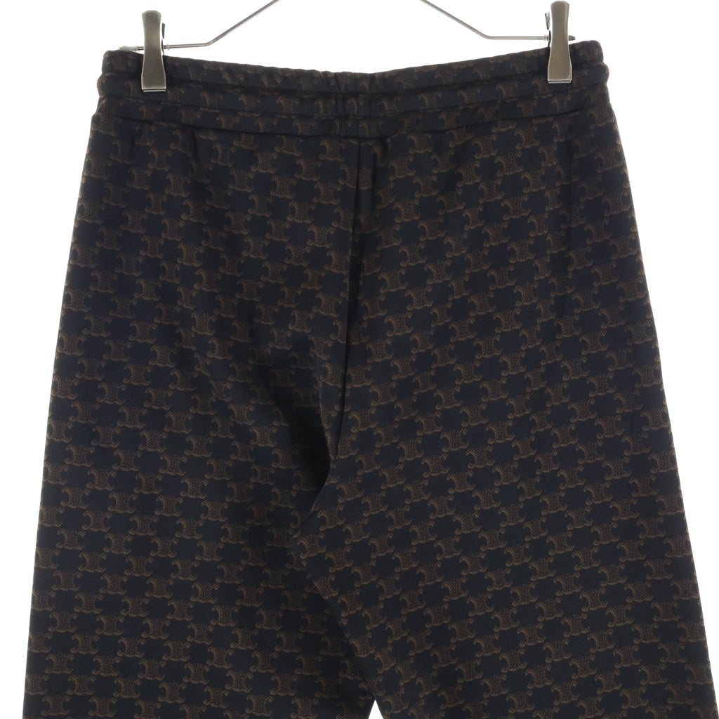 CELINE(セリーヌ) クラシック ロゴ トリンオフ ジャージパンツ トラックパンツ ブラウン #M