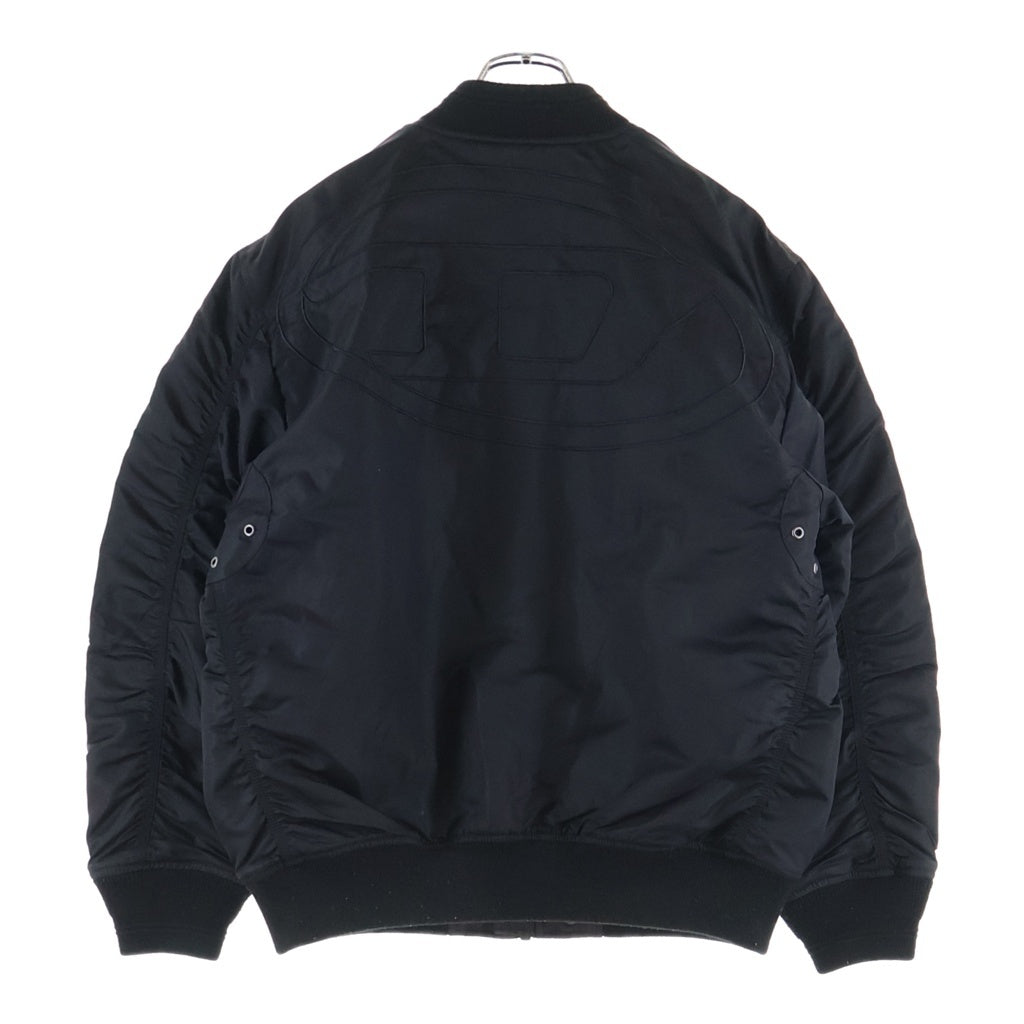 DIESEL(ディーゼル) Reversible Bomber Jacket リバーシブル ジップアップ ボンバージャケット ブラック #44