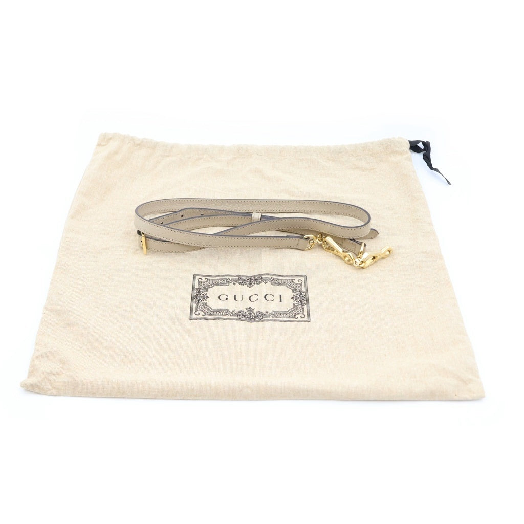 GUCCI(グッチ) オフィディア GGスプリーム スモール 2WAYハンドバッグ ショルダーバッグ ベージュ×ホワイト レザー×PVC 547551 ゴールド金具 レディース