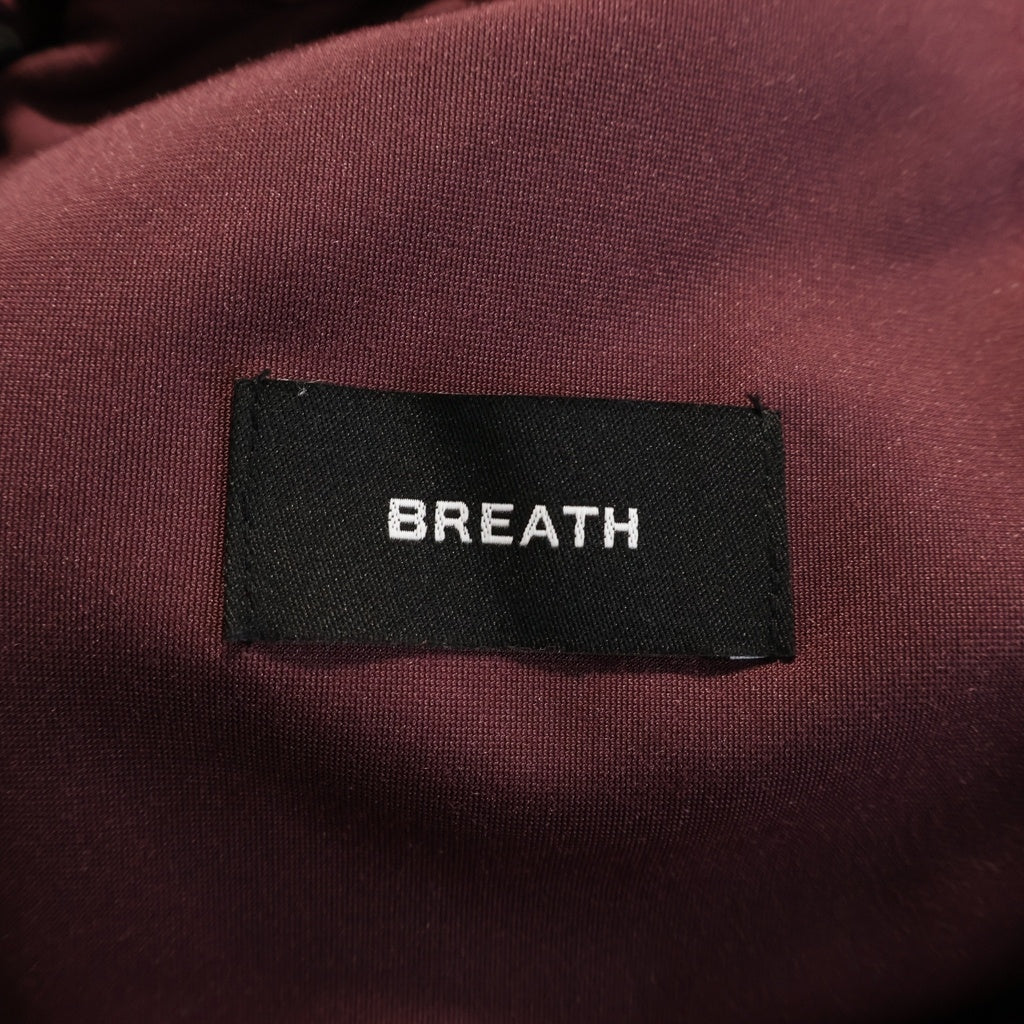 BREATH(ブレス) ベロアトラックパンツ ジャージパンツ バーガンディ ボルドー ワインレッド #M