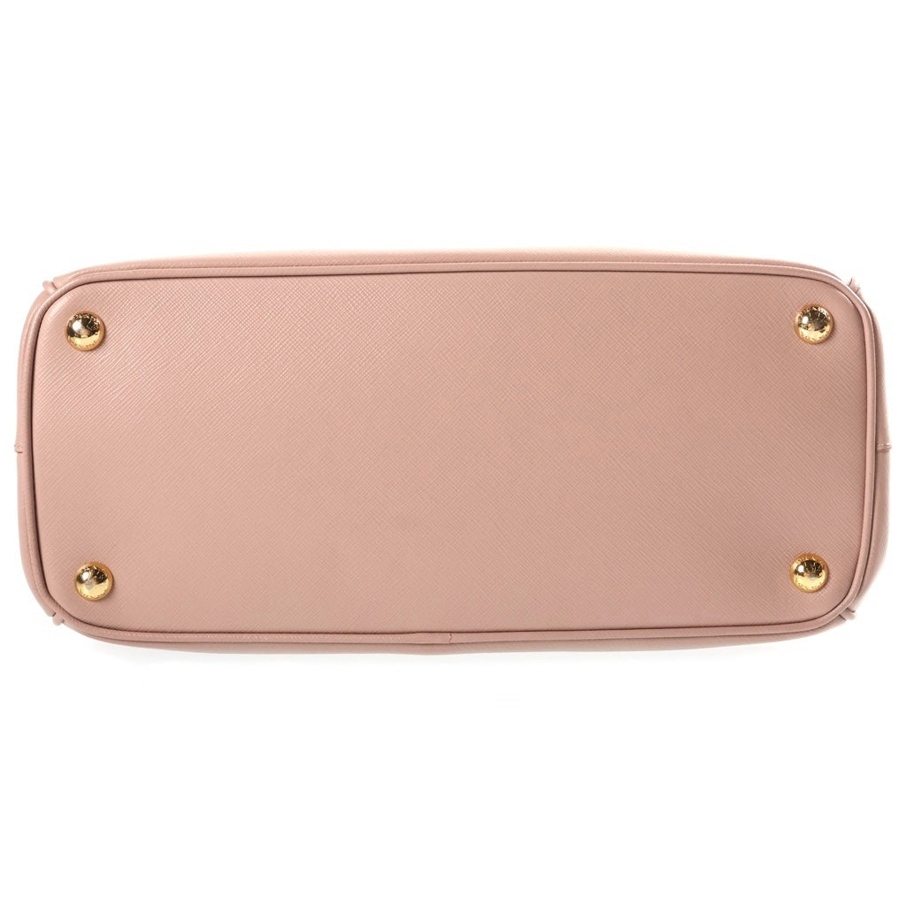 PRADA(プラダ) ガレリア ハンドバッグ ピンクベージュ レザー BN1874 ゴールド金具 レディース