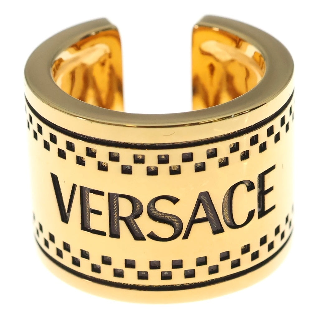 VERSACE(ヴェルサーチ) ロゴ リング メッキ ゴールド – WASTE_NOT by BRING