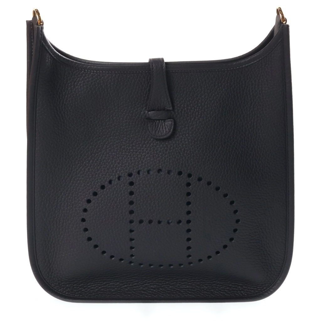 HERMES(エルメス) エブリンPM トリヨンクレマンス ショルダーバッグ ゴールド金具 K刻印 ノワール ブラック レディース