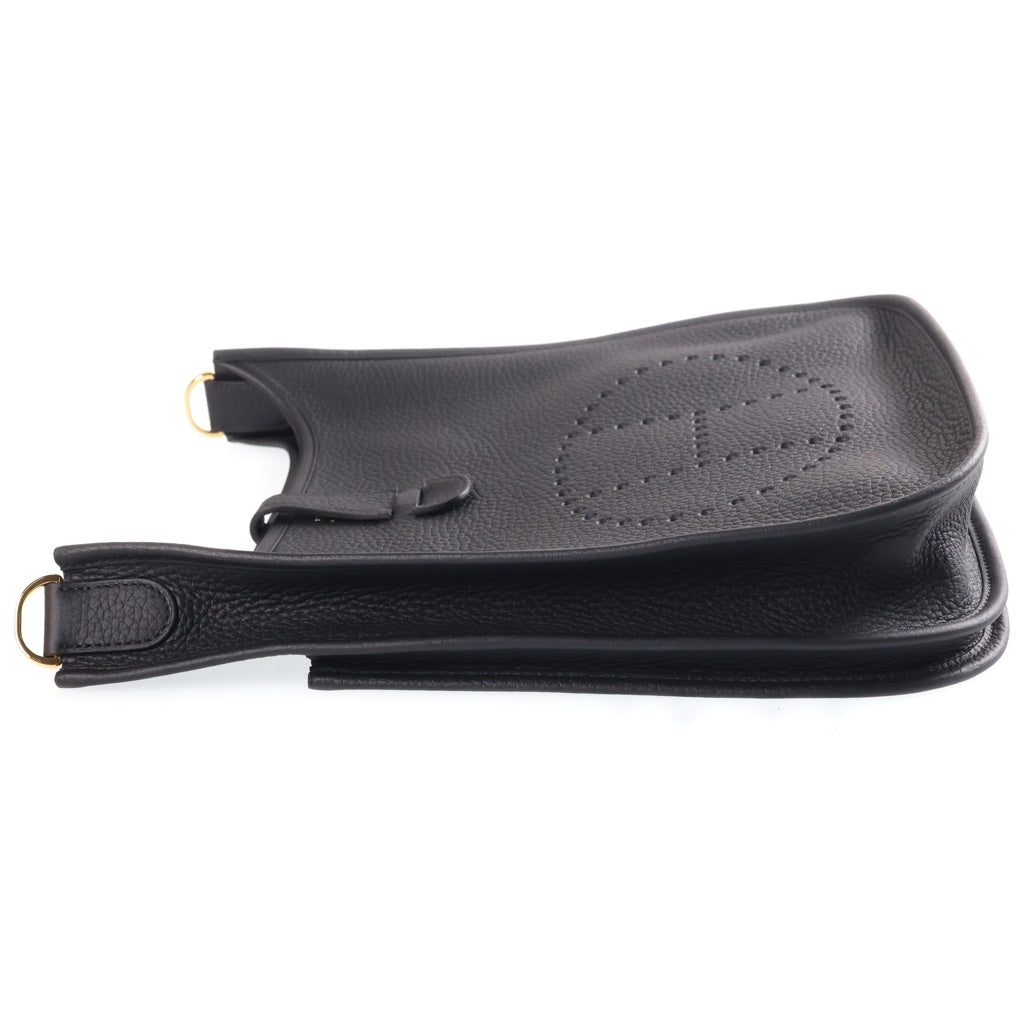 HERMES(エルメス) エブリンPM トリヨンクレマンス ショルダーバッグ ゴールド金具 K刻印 ノワール ブラック レディース