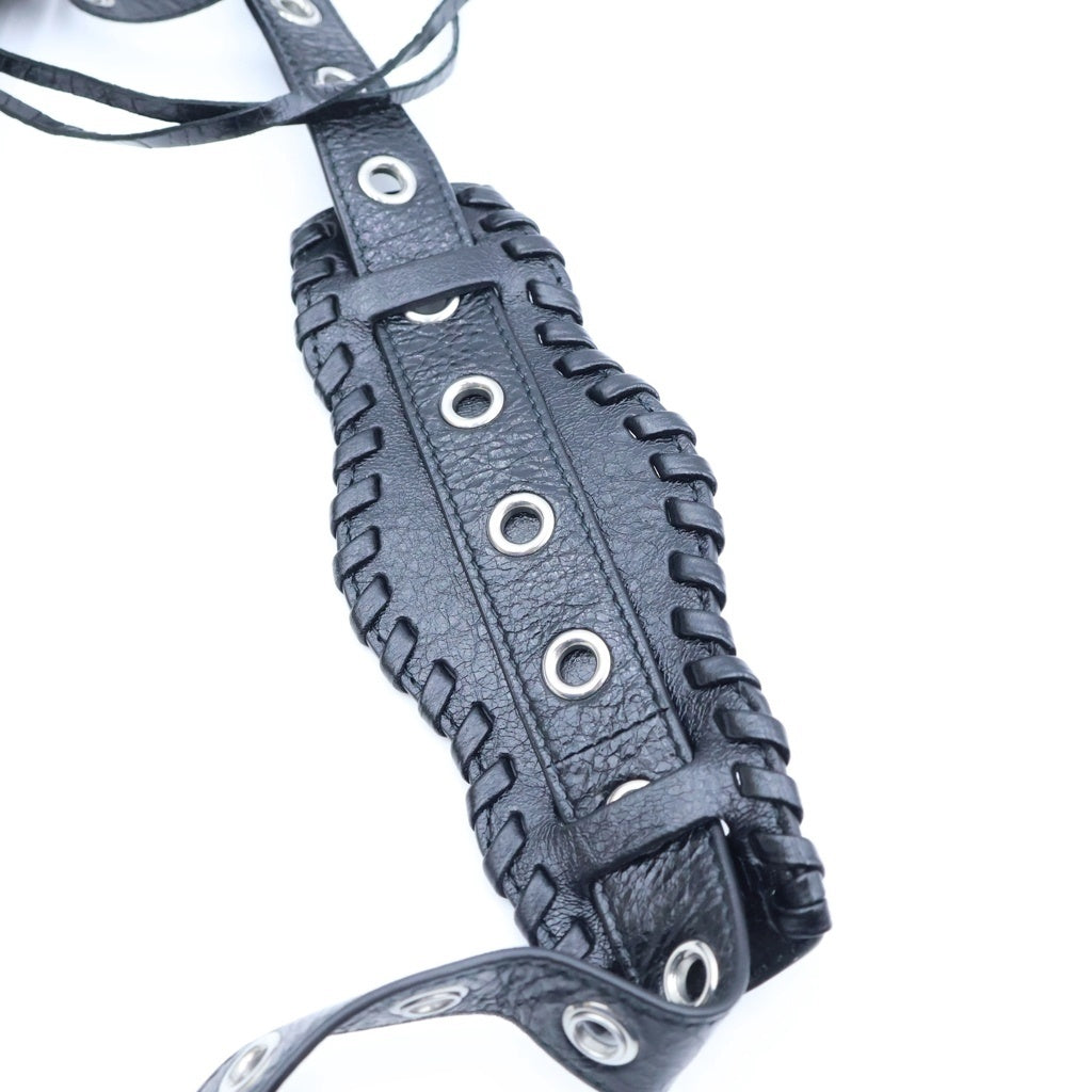 BALENCIAGA(バレンシアガ) ル カゴール XS ショルダーバッグ ブラック レザー 719082 シルバー金具
