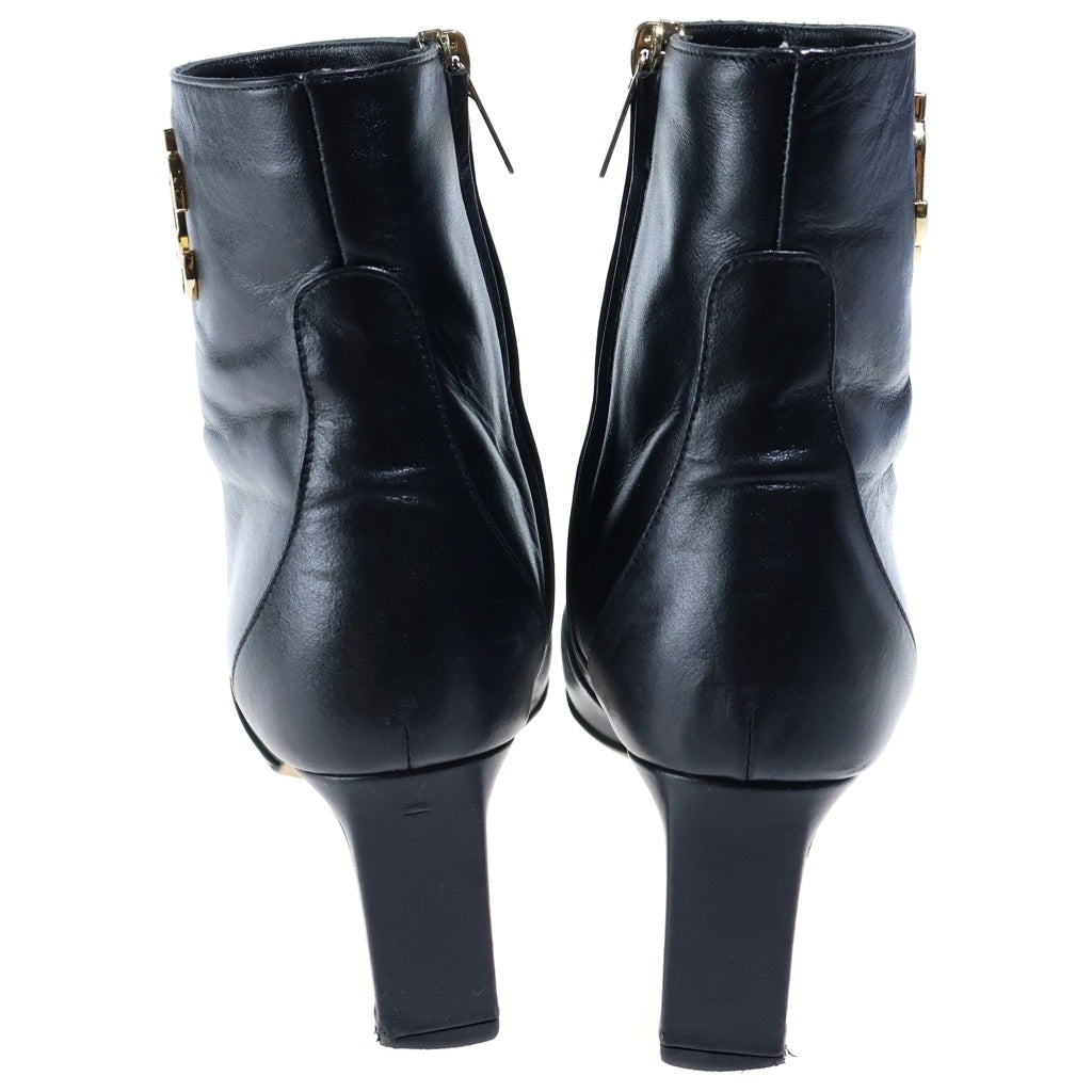 JIMMY CHOO(ジミーチュウ) サイドジップレザーアンクルブーツ ブラック レディース