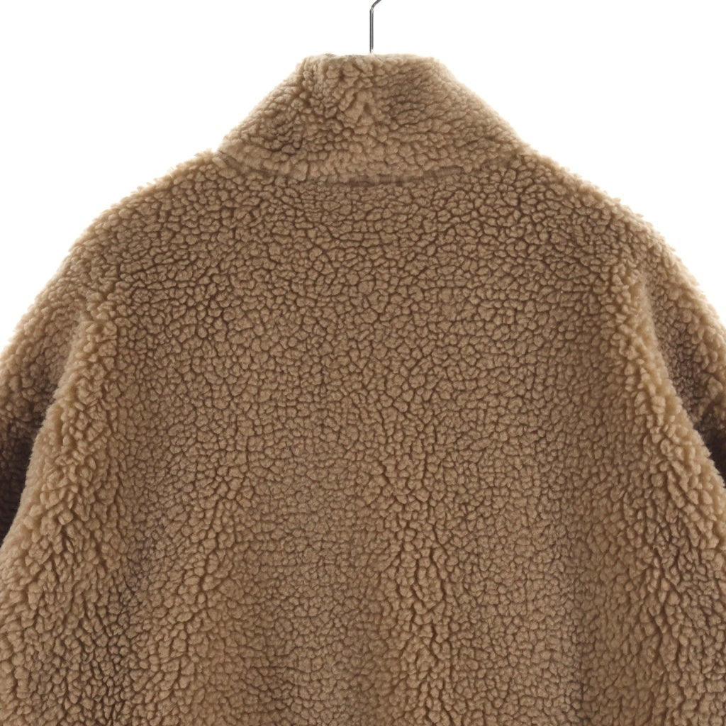 LOUIS VUITTON(ルイヴィトン) レザーワッペン フリース ジャケット ウール ポリエステル ブラウン RM251MJ