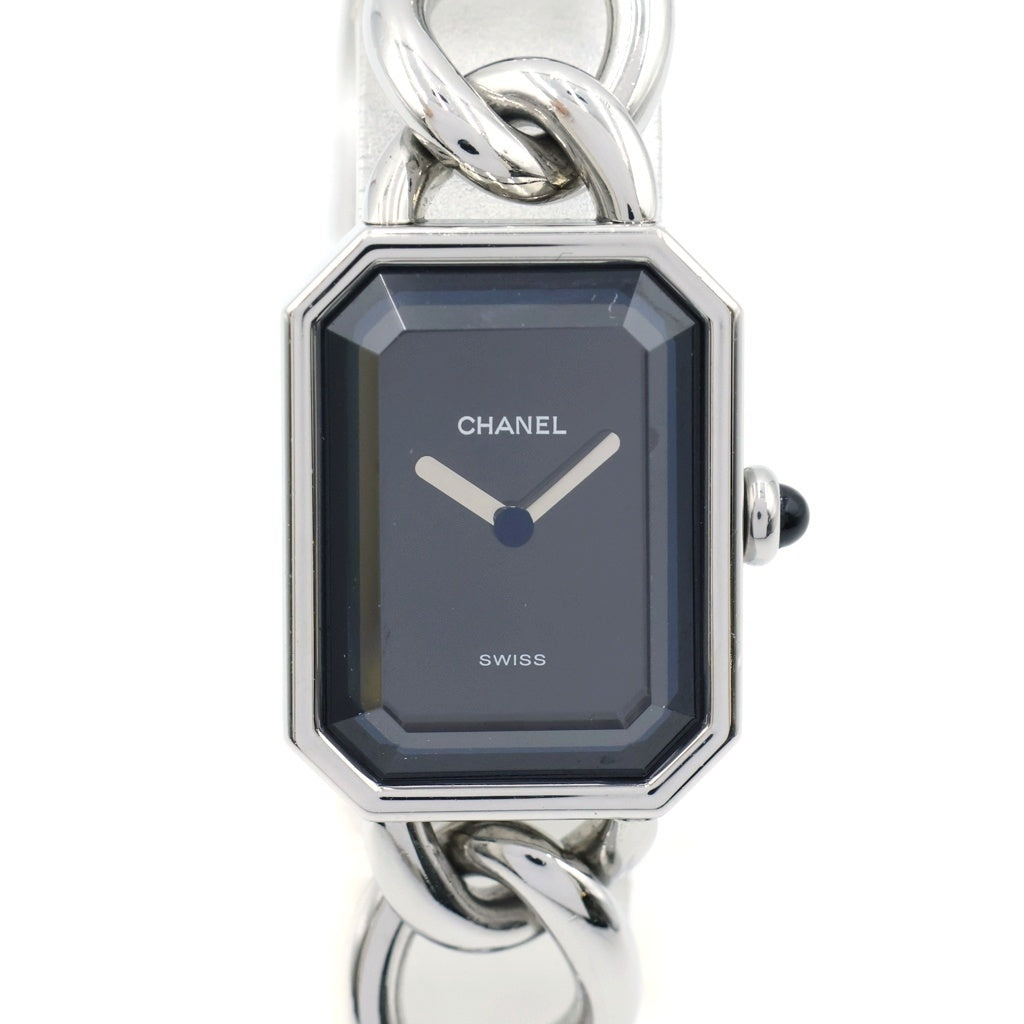 CHANEL(シャネル) プルミエール Lサイズ 黒文字盤 SS/QZ H3248 レディース