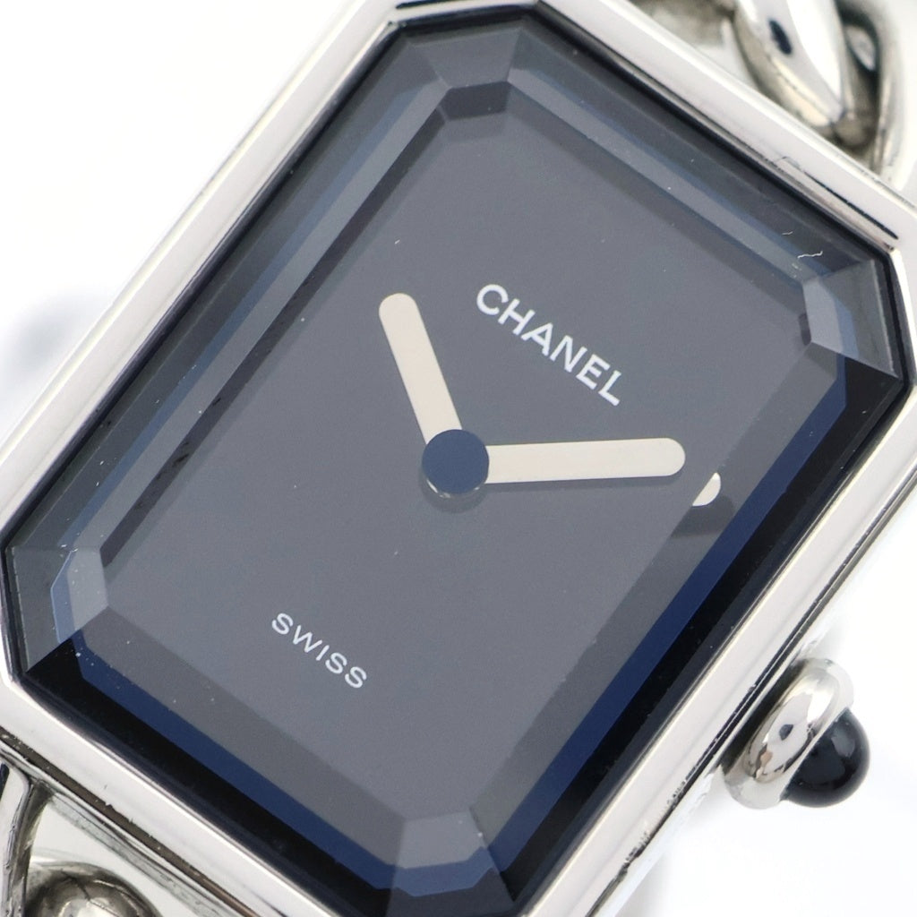 CHANEL(シャネル) プルミエール Lサイズ 黒文字盤 SS/QZ H3248 レディース