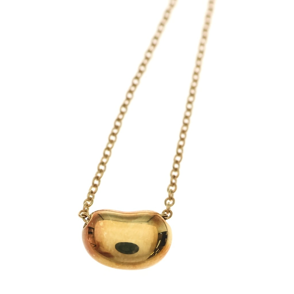 TIFFANY & Co.(ティファニー) エルサペレッティ ビーンズ ネックレス ペンダント チェーン イエローゴールド Au750 レディース