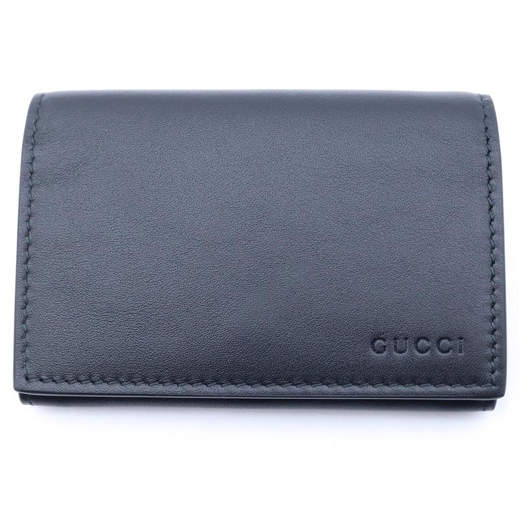GUCCI(グッチ) GGスプリーム カードケース 名刺入れ PVCレザー ブラック 818956 レディース