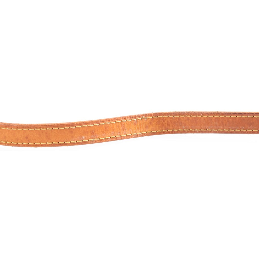 LOUIS VUITTON(ルイヴィトン) モノグラム ポシェット・シテ ショルダーバッグ ブラウン レザー×PVC M51183 ゴールド金具 レディース