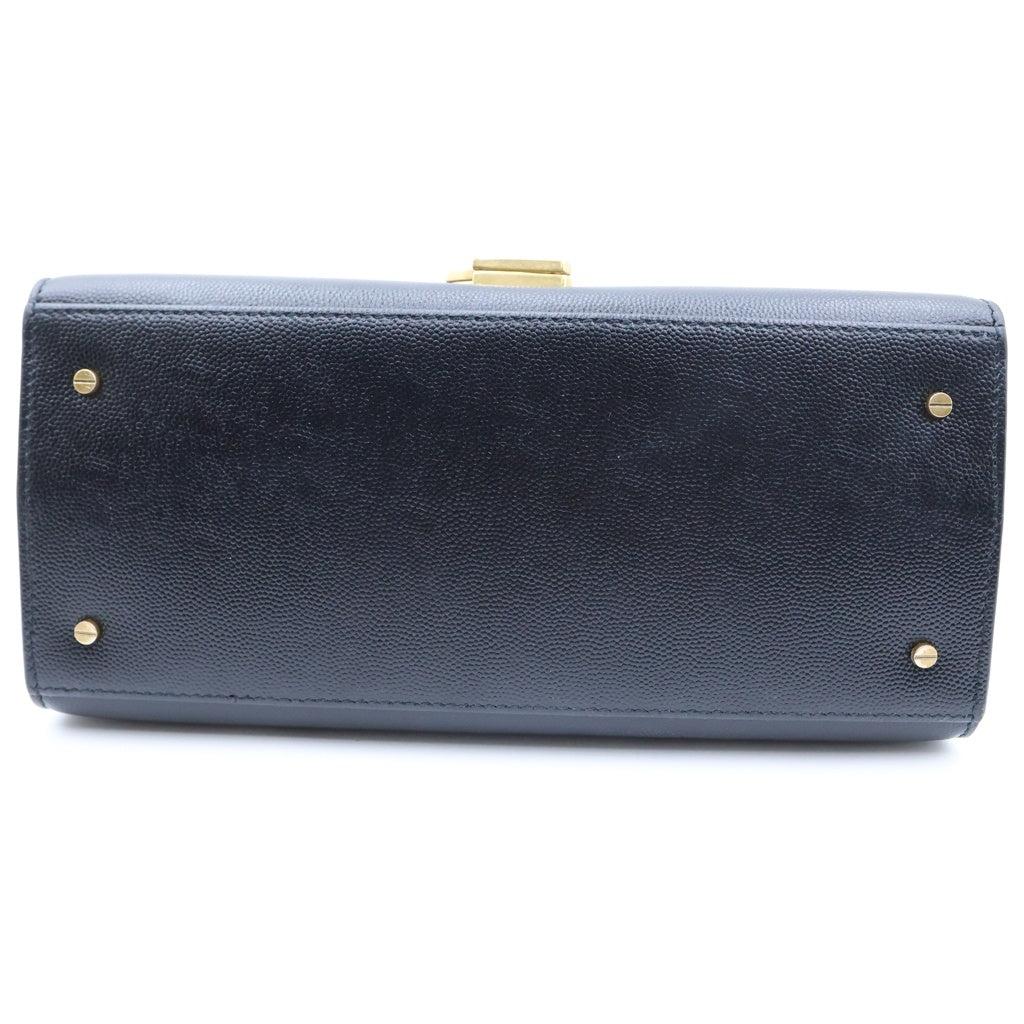 SAINT LAURENT PARIS(サンローランパリ) カサンドラ トップハンドル ハンドバック 2wayショルダー レザー ブラック 623931 レディース