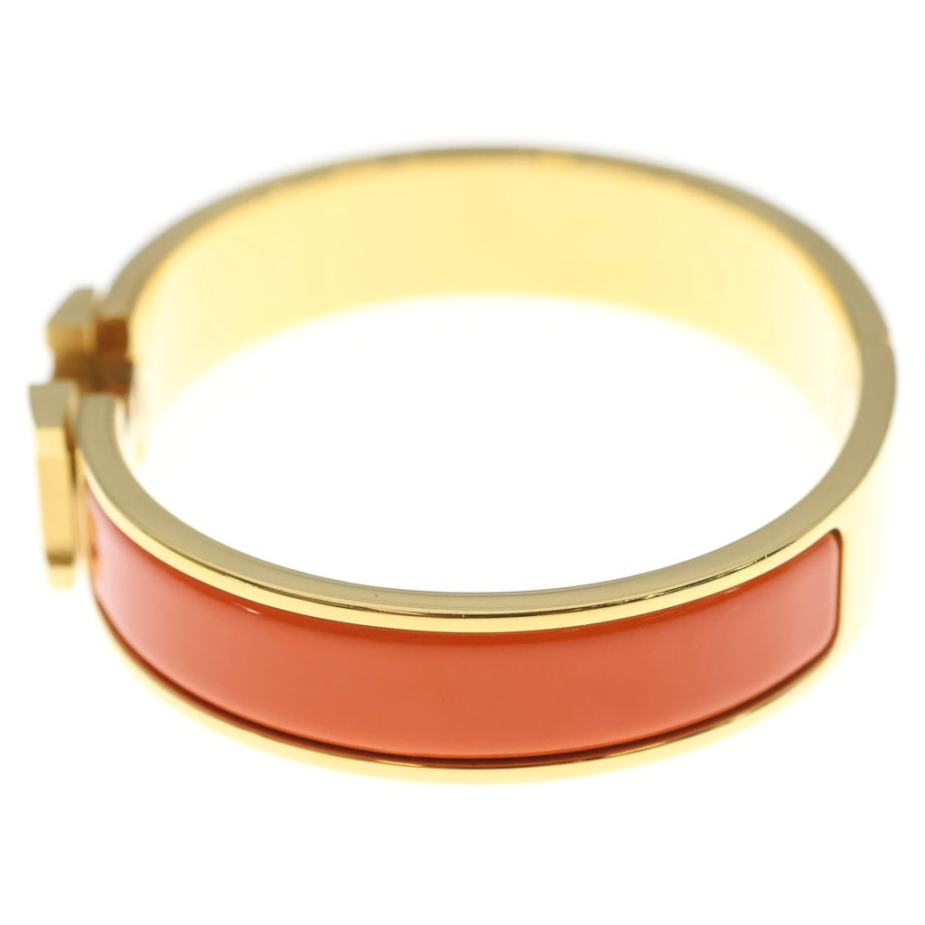 HERMES(エルメス) クリックH オレンジ ゴールド金具 ブレスレット バングル レディース