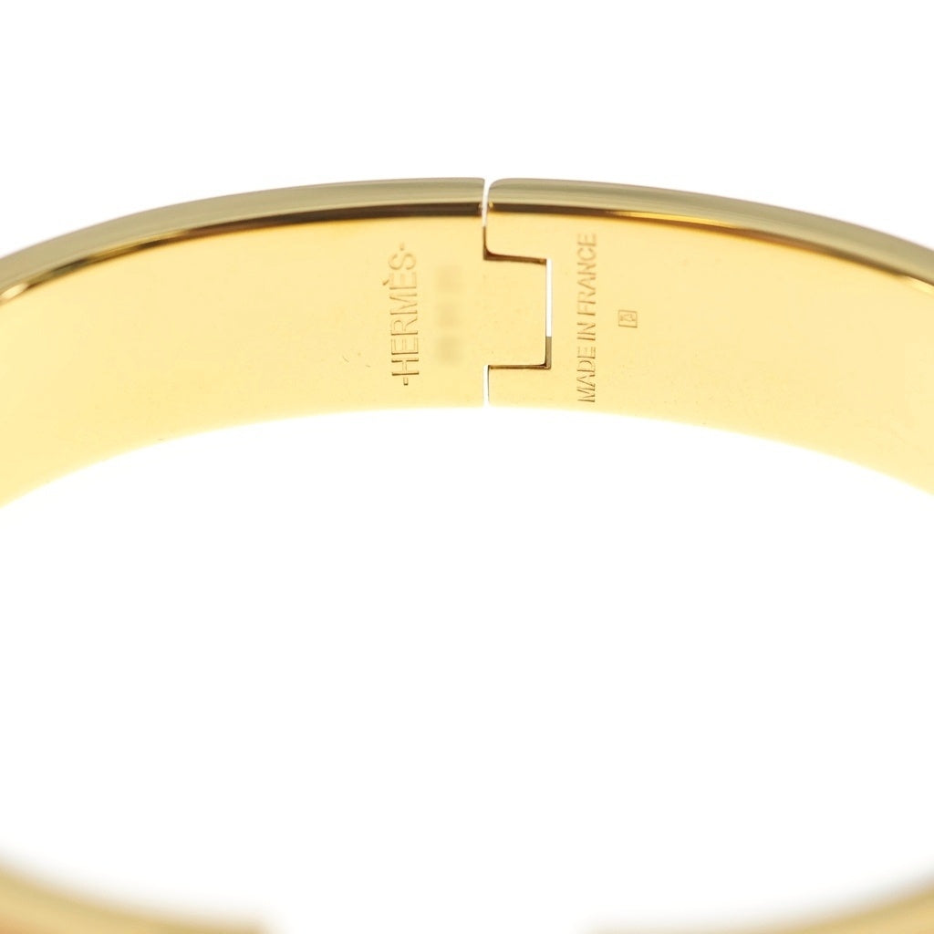 HERMES(エルメス) クリックH オレンジ ゴールド金具 ブレスレット バングル レディース