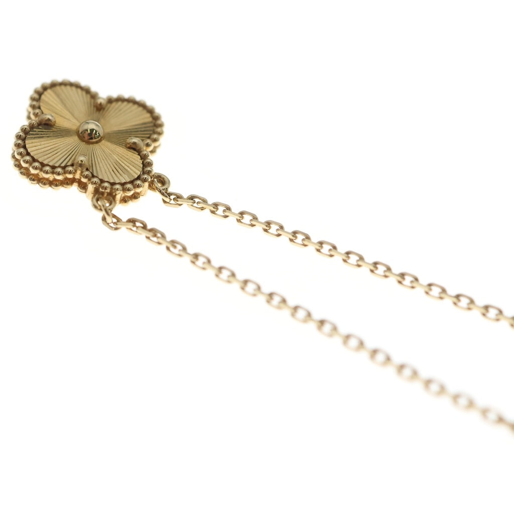 Van Cleef & Arpels(ヴァンクリーフアンドアーペル) ヴィンテージアルハンブラ ギヨシェ ネックレス イエローゴールド Au750YG VCARP4KL00 レディース