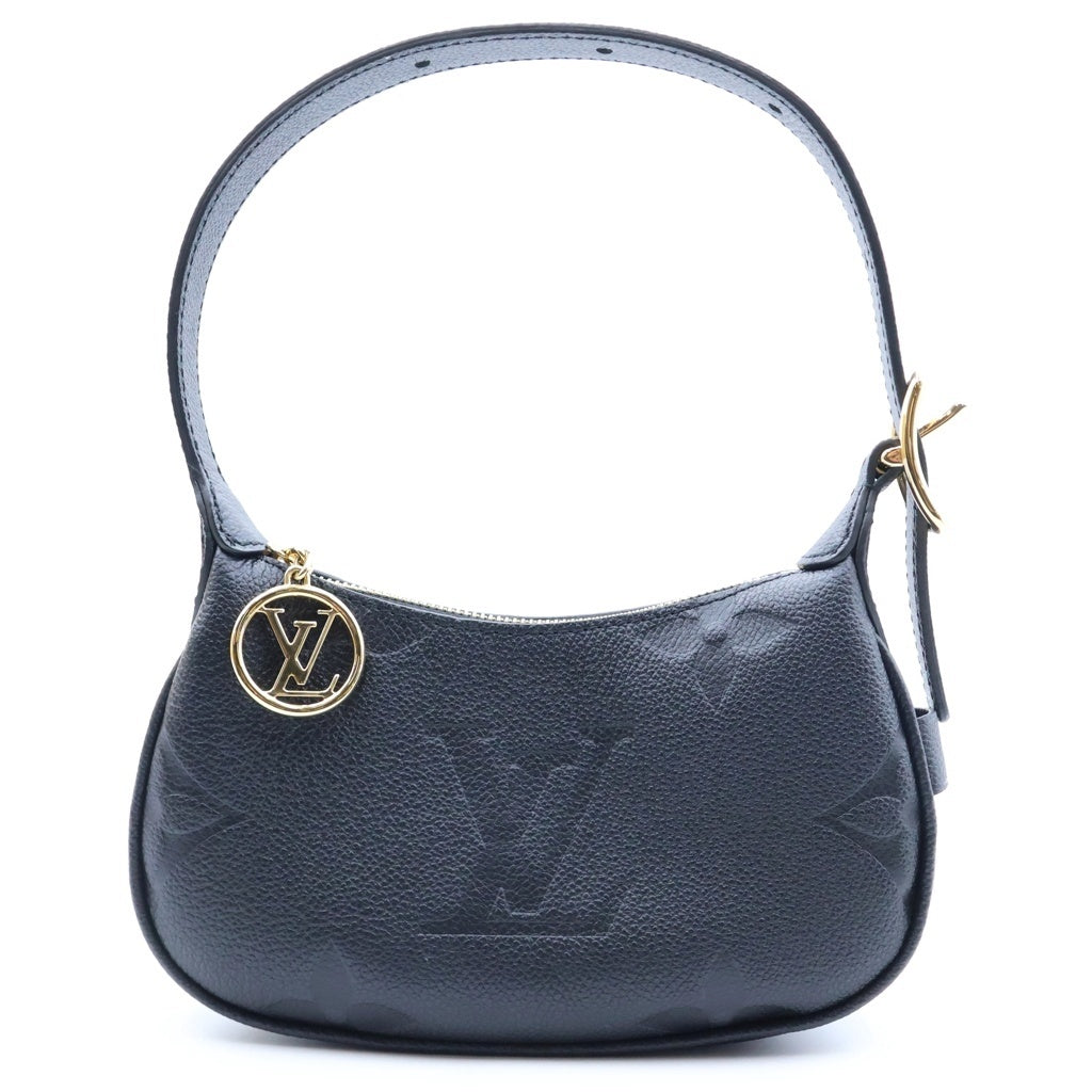 LOUIS VUITTON(ルイヴィトン) ミニムーン ハンドバック モノグラム アンプラント レザー ブラック M82391 レディース