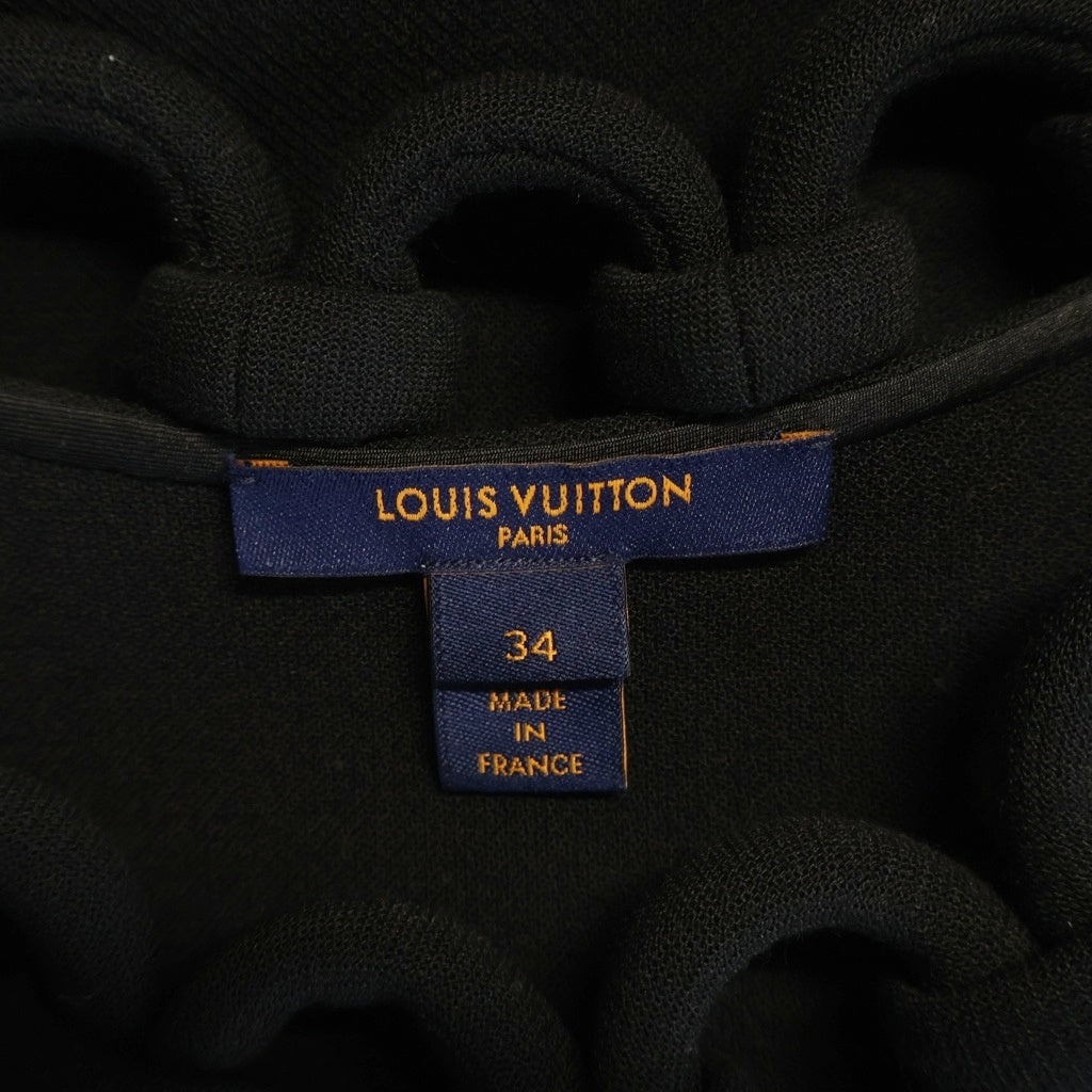 LOUIS VUITTON(ルイヴィトン) 22SS Balloon Dress シンチバルーンドレス ワンピース ウール ブラック W221A UVF FMDR55 レディース