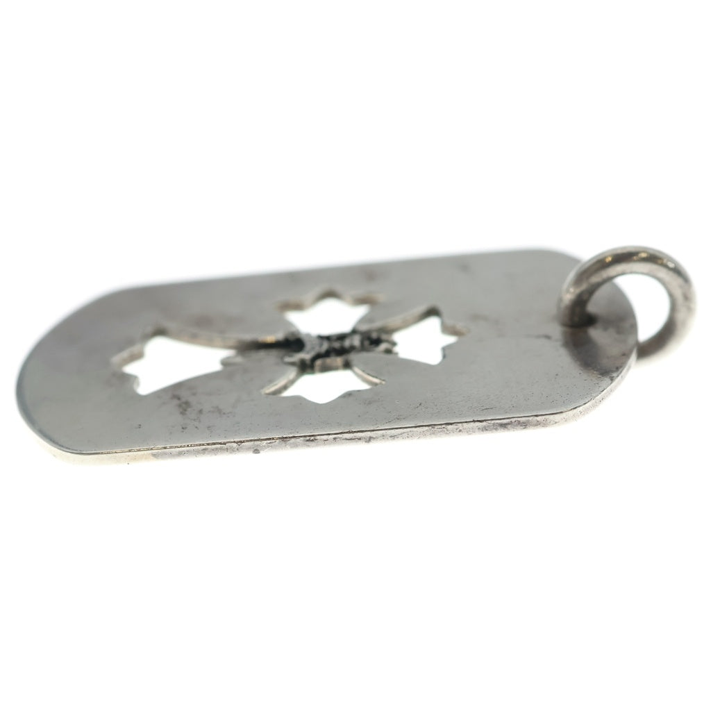CHROME HEARTS(クロムハーツ) D TAG LRG CO CRS カットアウトクロス ダガードッグタグ ラージ ペンダントトップ シルバー