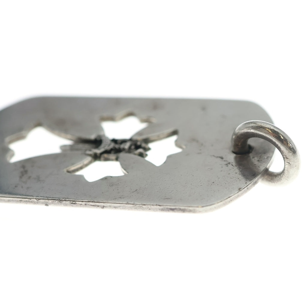 CHROME HEARTS(クロムハーツ) D TAG LRG CO CRS カットアウトクロス ダガードッグタグ ラージ ペンダントトップ シルバー