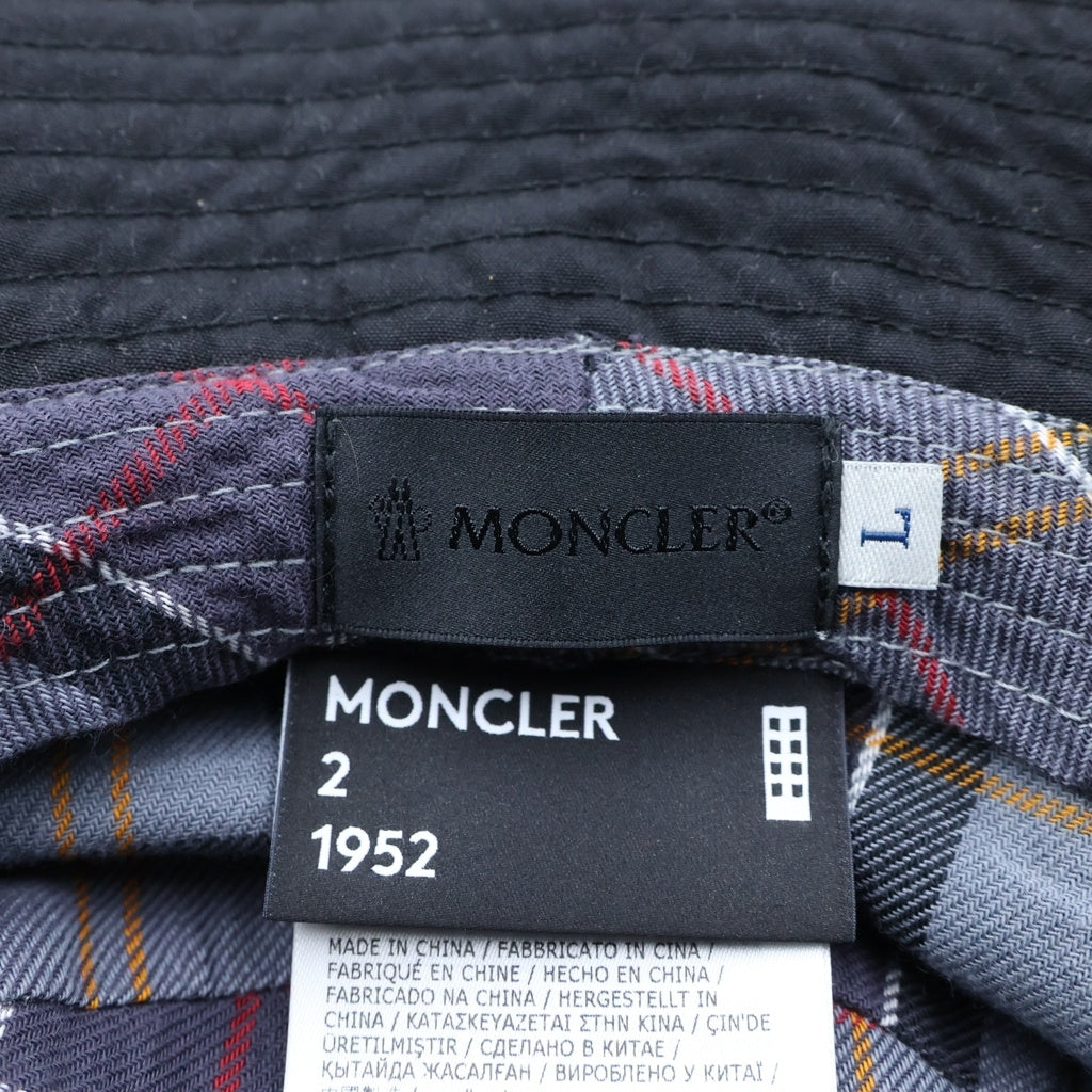 MONCLER(モンクレール) ×Barbour バケット ハット 帽子 ブラック H20923800022 M2146