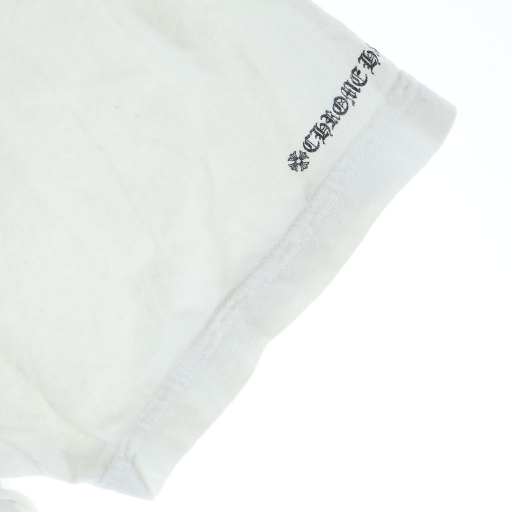 CHROME HEARTS(クロムハーツ) ポケット ロゴ プリント Tシャツ 半袖 ホワイト