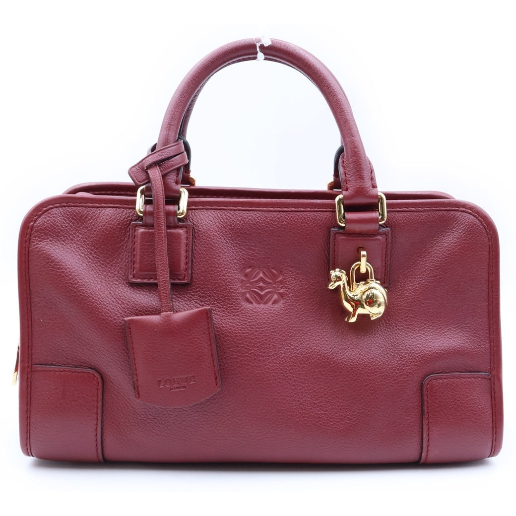 LOEWE(ロエベ) アマソナ28 YEAR OF THE DRAGON イヤー オブ ザ ドラゴン ハンドバック レザー ボルドー レディース