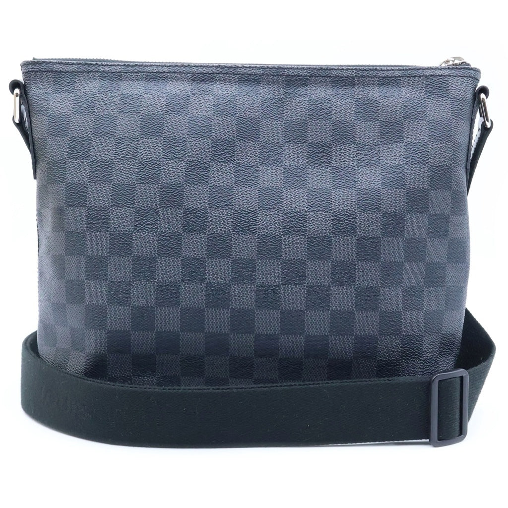 LOUIS VUITTON(ルイヴィトン) ダミエグラフィット ミックPM ショルダーバッグ ブラック レザー×PVC N41211 シルバー金具 レディース