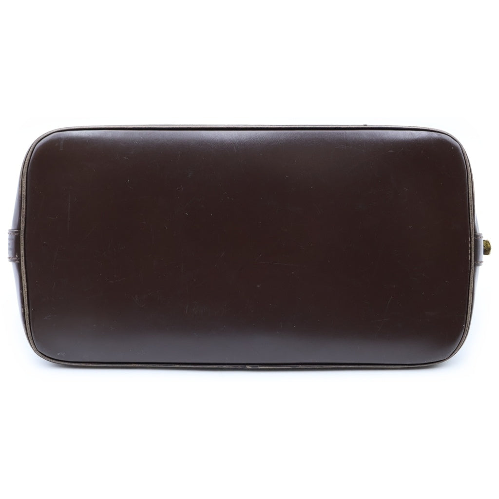 LOUIS VUITTON(ルイヴィトン) ダミエ アルマPM ハンドバッグ ブラウン レザー×PVC N53151 ゴールド金具 レディース